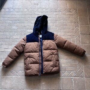 Old Navy brown with blue corduroy, puffer boys never worn outgrew